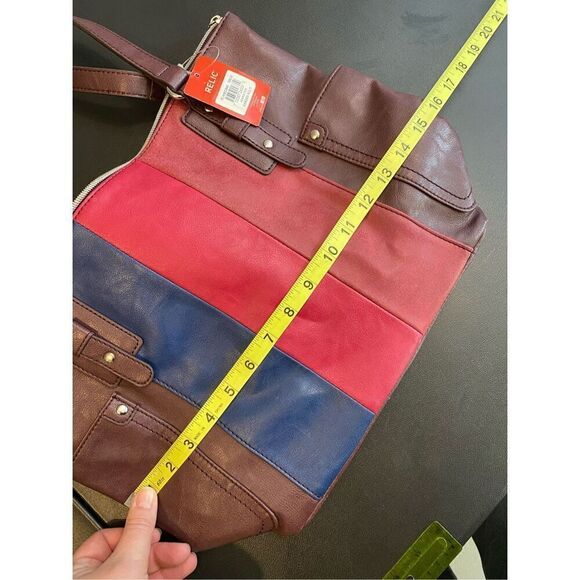 RELIC Monroe Tote Maroon Multi Women’s Handbag Purse NWT - Picture 10 of 13